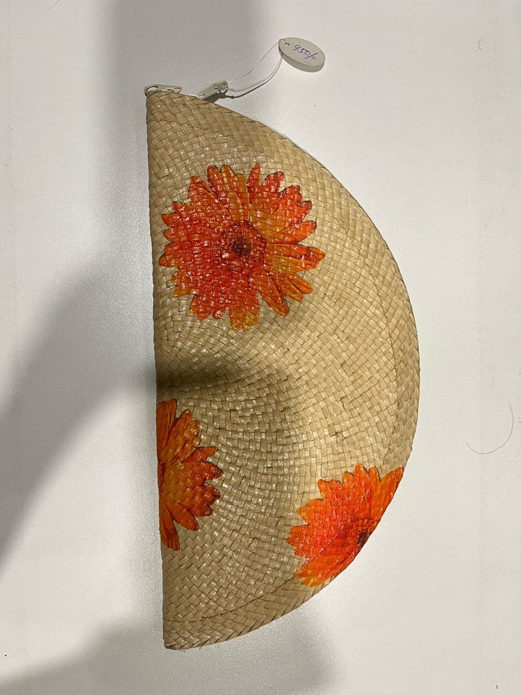 Summer Pinterest Floral Straw Clutch