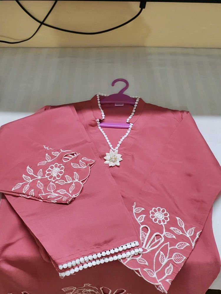 Beautiful Cut Work Cord Set