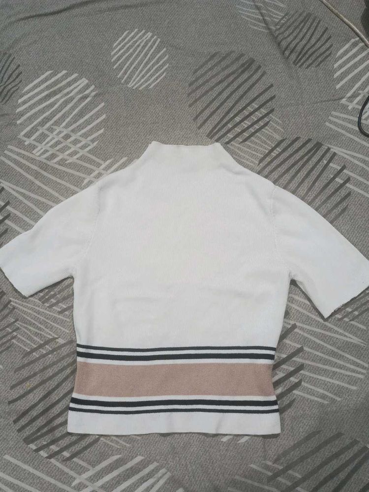 White Korean Top