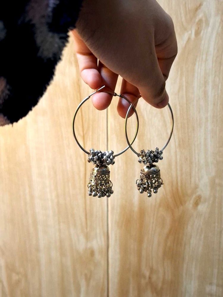 Hoop Jhumka Earrings