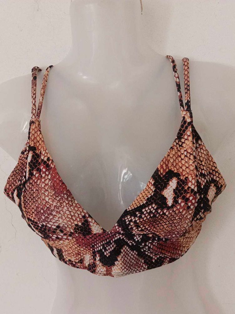 SNAKE PRINT BRALETTE