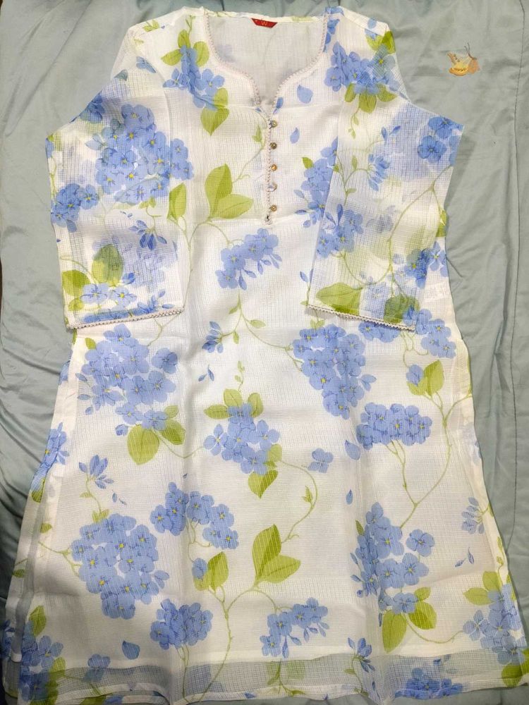 new Floral Print Kurta with lining