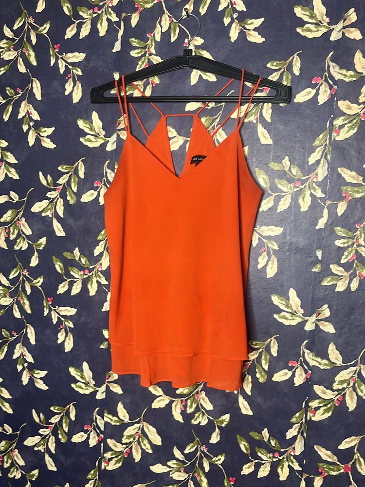 Orange Top New Look
