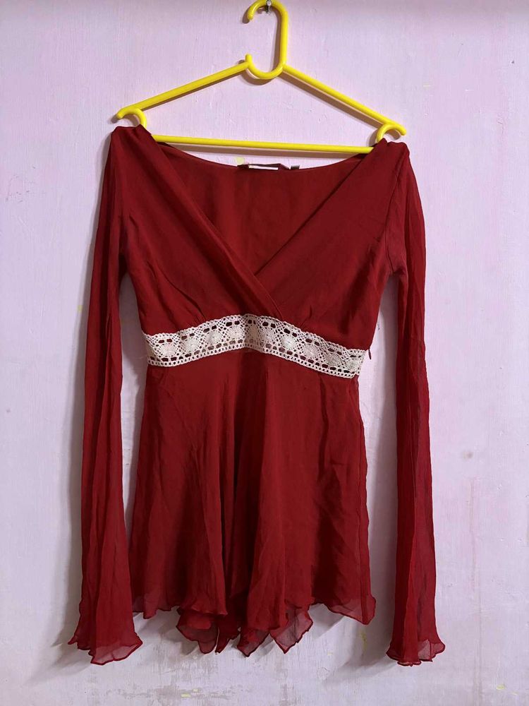 women casual Top with full sleeve shirt combo