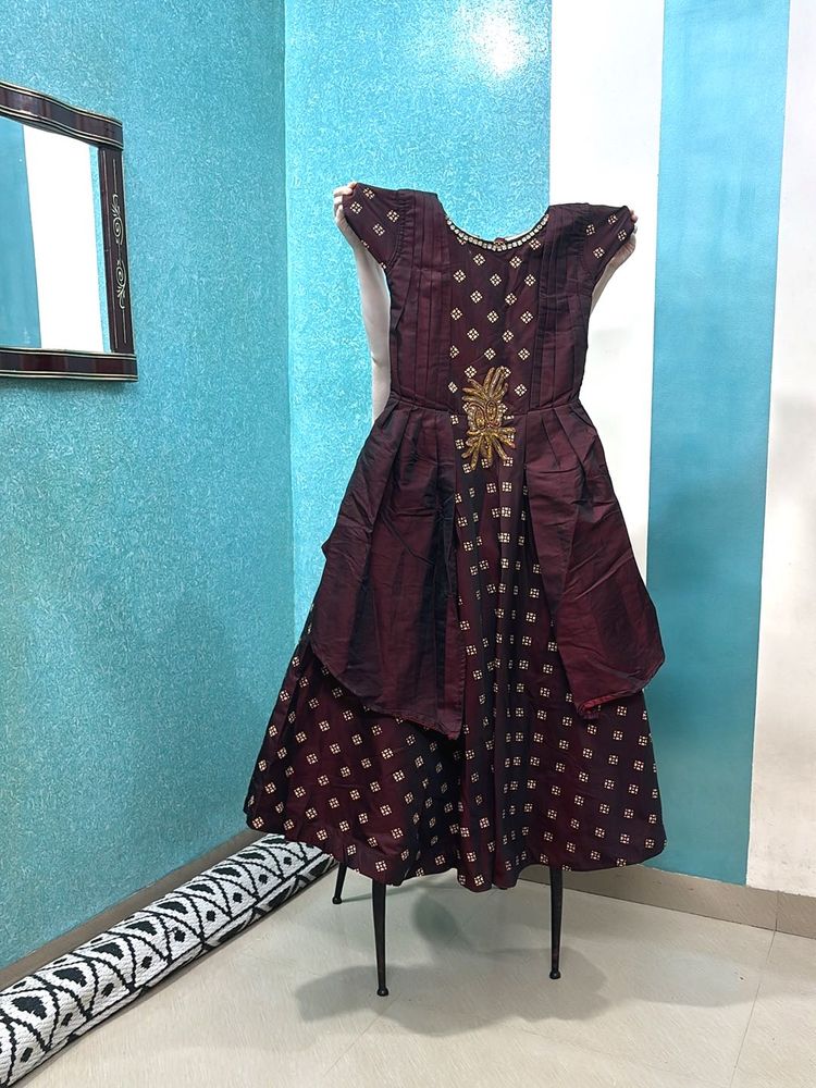 Elegant Burgundy Occasion Dress