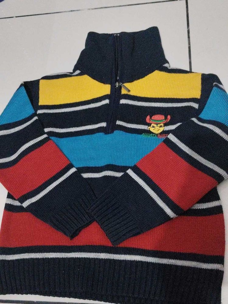 Boys Colorful Striped Sweater