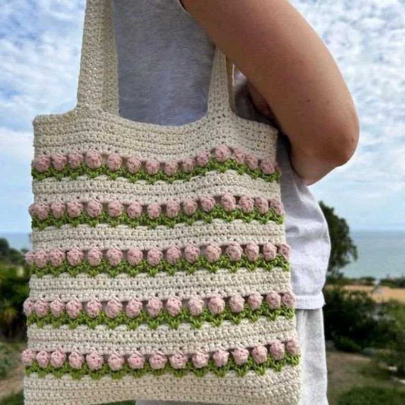 Handmade Crochet Tote Bag