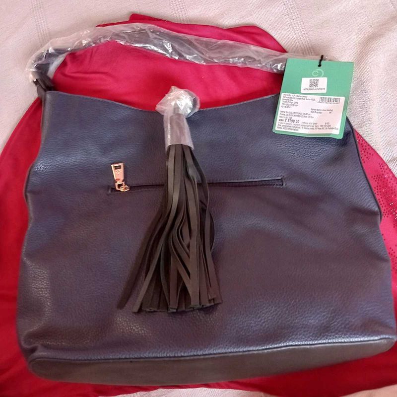 Caprese Stylish Navy Blue Hobo Shoulder Bag