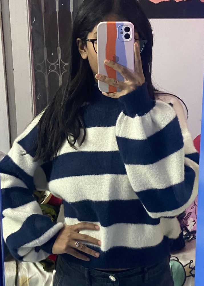 Striped Knit Pullover 🎀