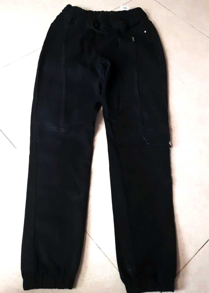 Black Casual Jogger Pants
