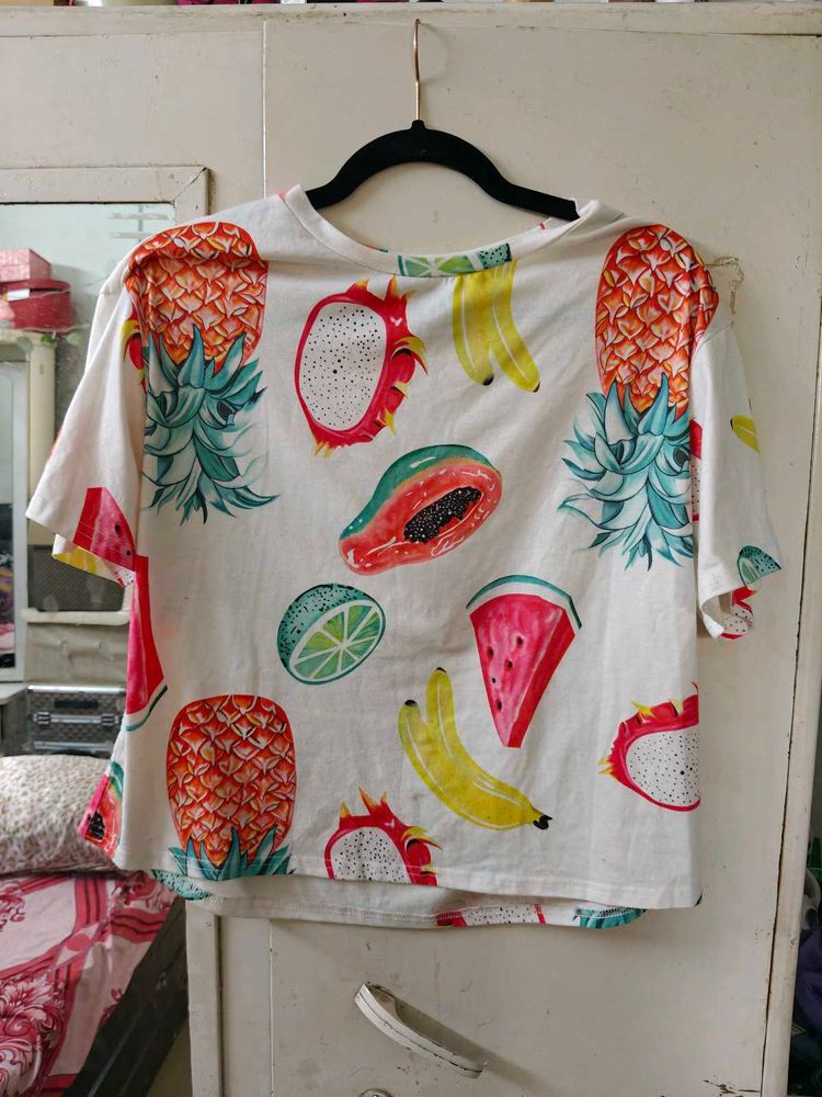 Cute Fruit Print Tee