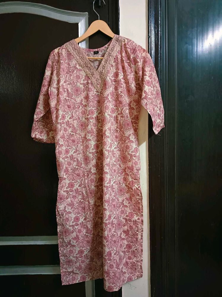 Brand New Pure Cotton Suit Set With Dupatta