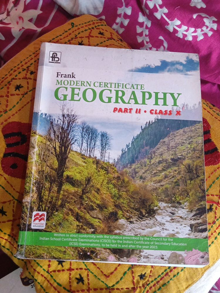Frank Geography Book Class 10 ICSE