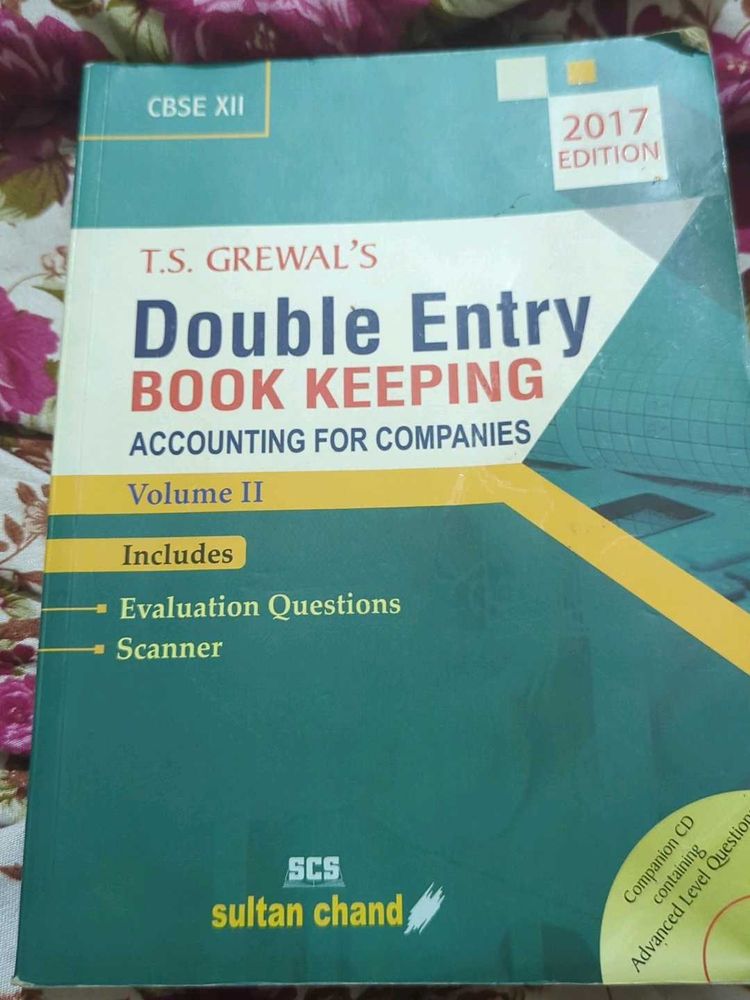 Cbse Double Entry Book Keeping volume 2