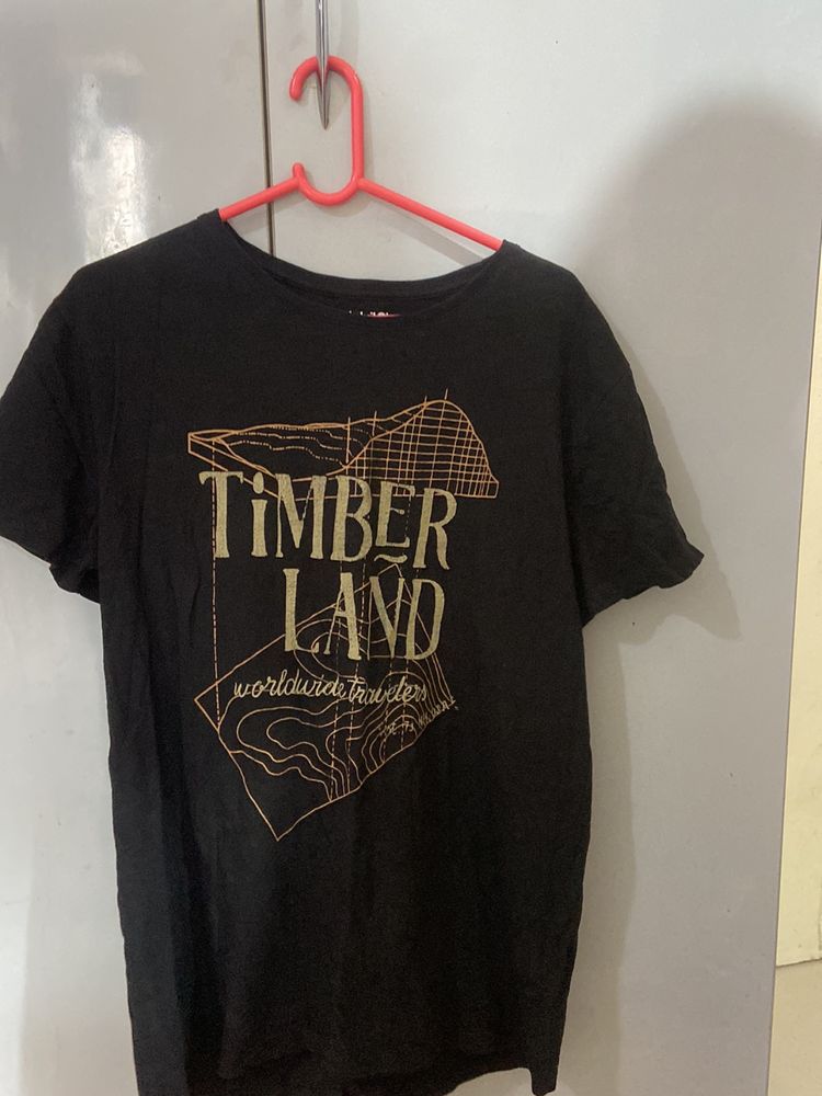 Branded Timberland Black Unisex T-shirt