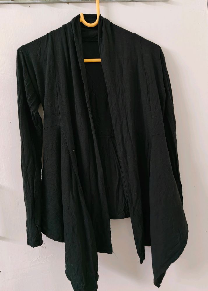 Black Full Sleeve Shrug For Daily Wear