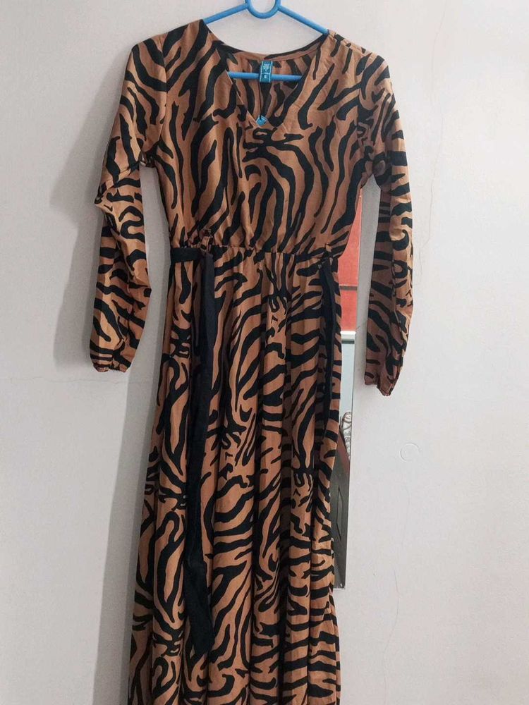 Animal Print Maxi Dress
