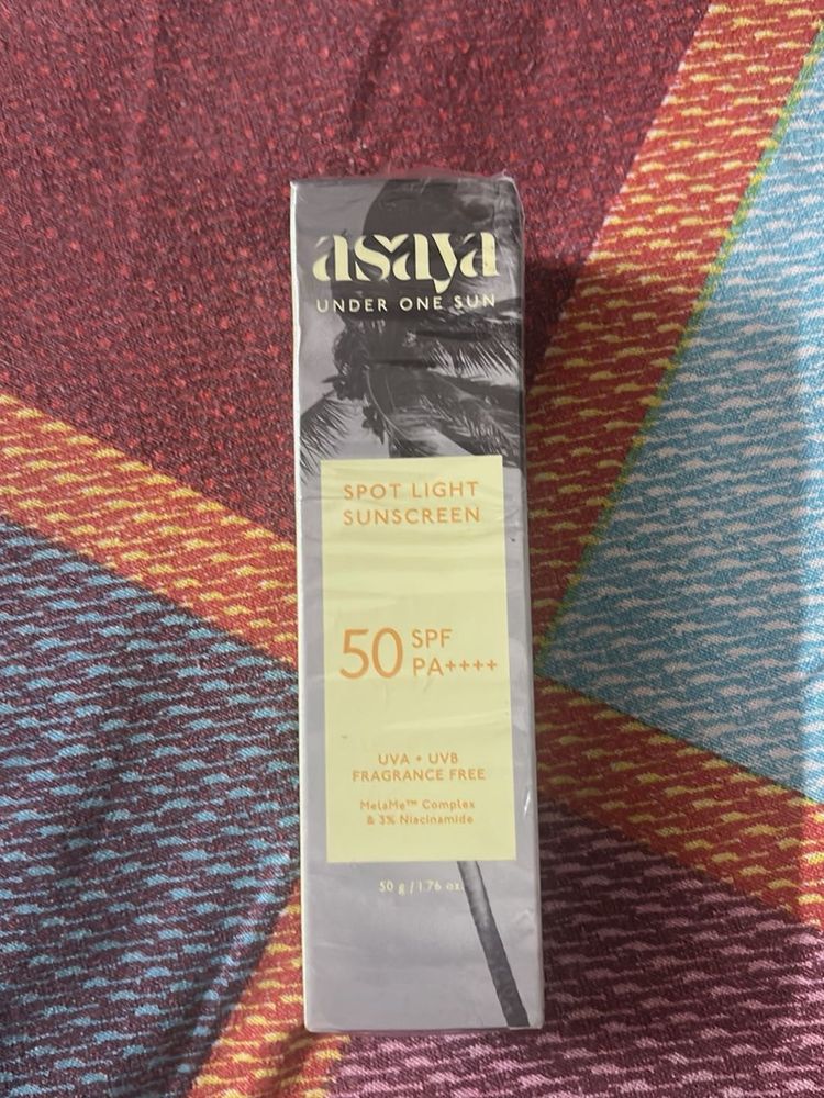 Asaya Spotlight Sunscreen SPF 50