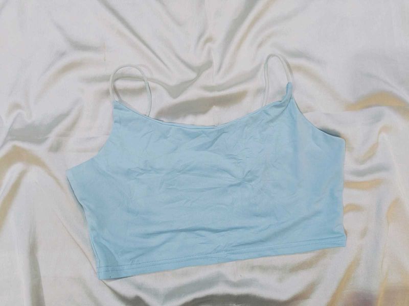 Light Blue Crop Top