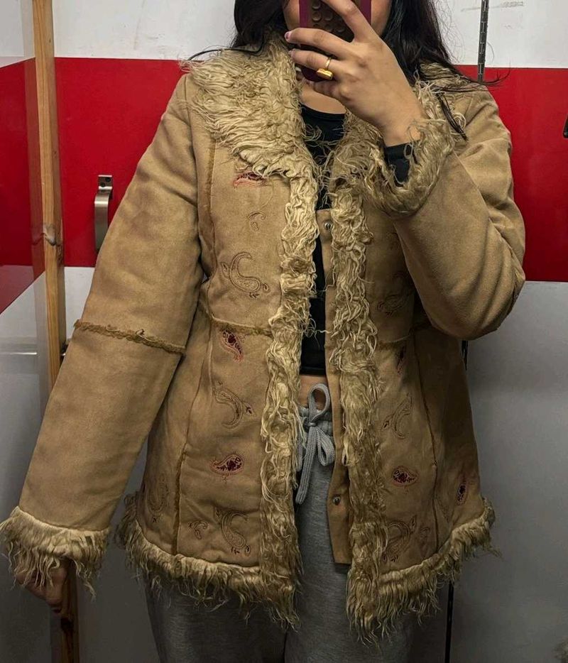 Boho Chic Embroidered Coat