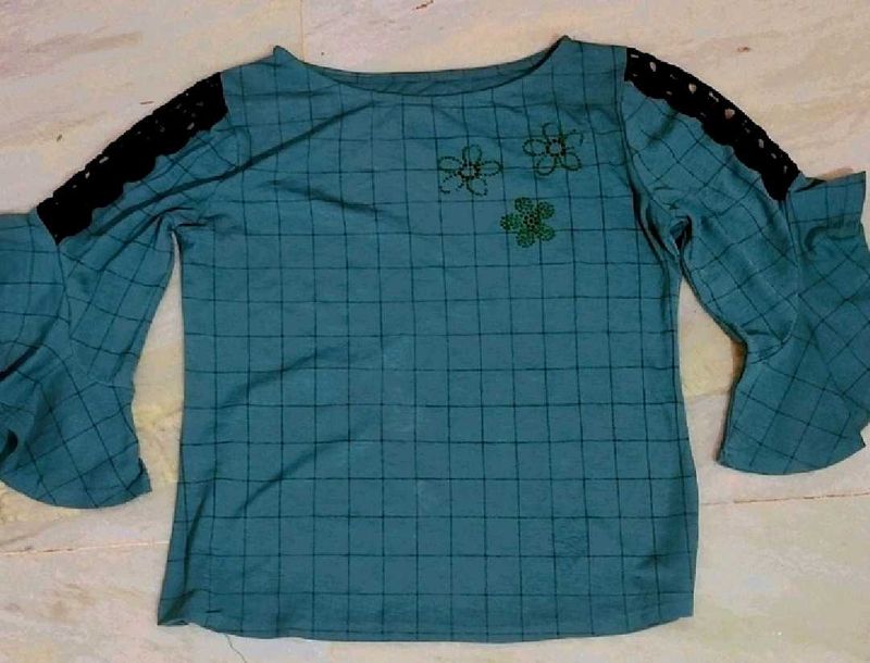 Sea Green Top For Girl Or Woman 32 Bust