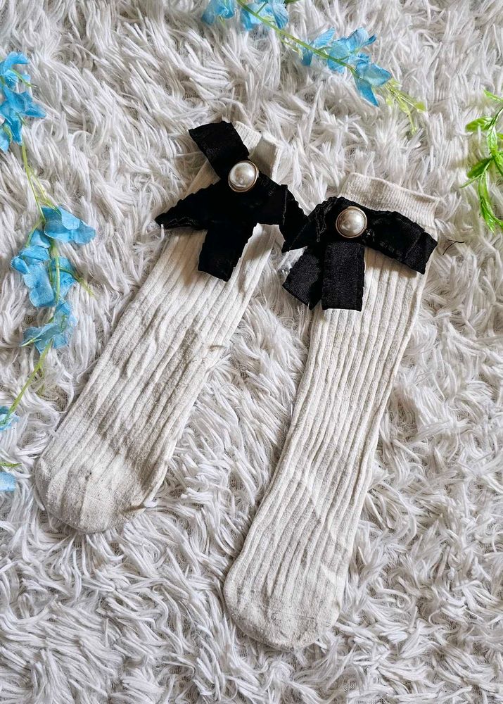 Cute Bow Socks