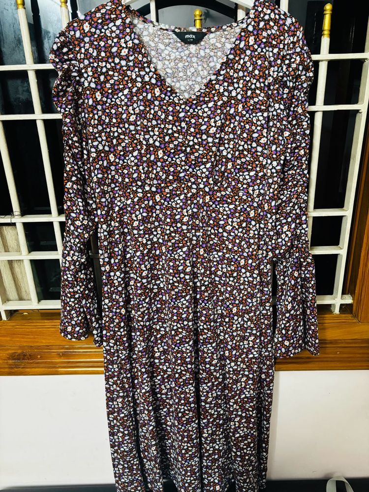 Floral Print Midi Dress