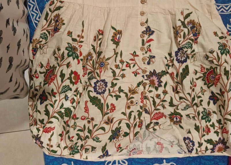 Floral Button-Down Top/Kurti(SALE)