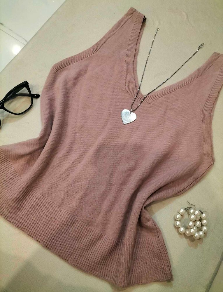 Dusty Rose Knit Tank