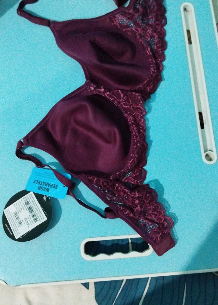 Elegant Maroon Bra