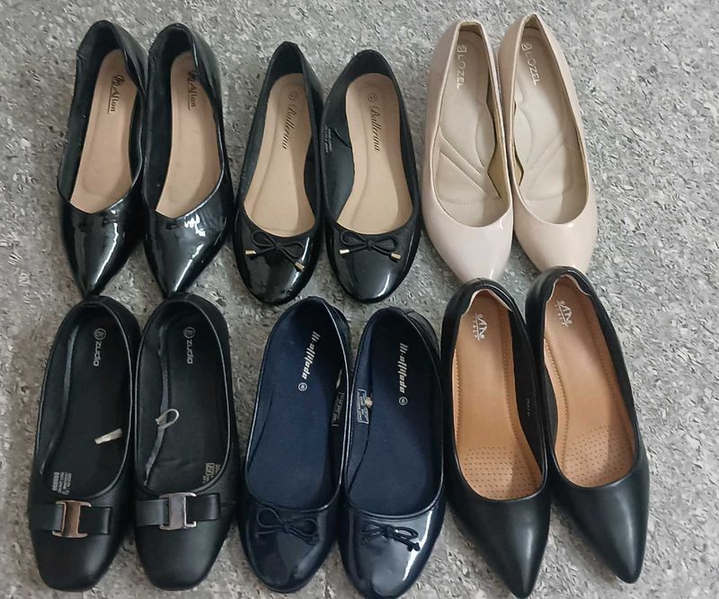 Combo Of Heels And Ballerinas