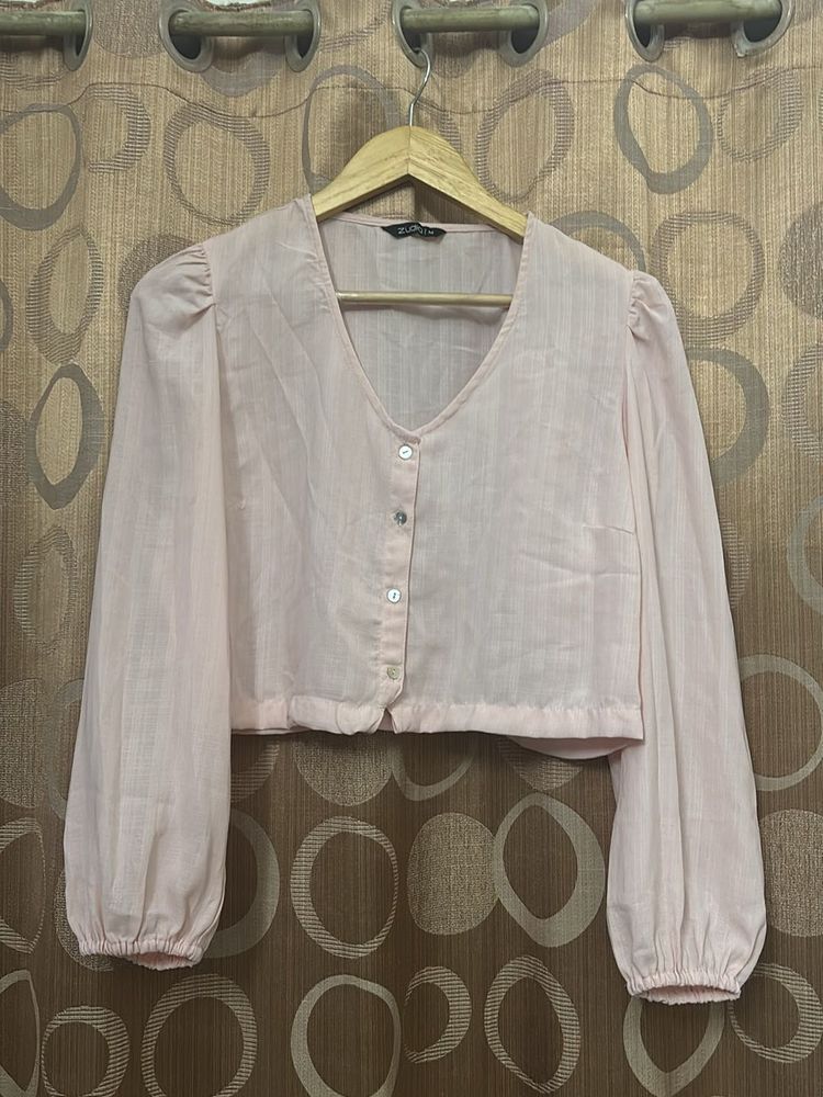 Zudio Baby Pink Top 💗