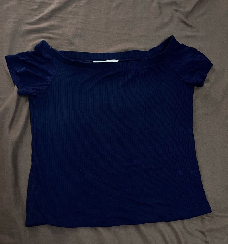 Crop Off Shoulder Top