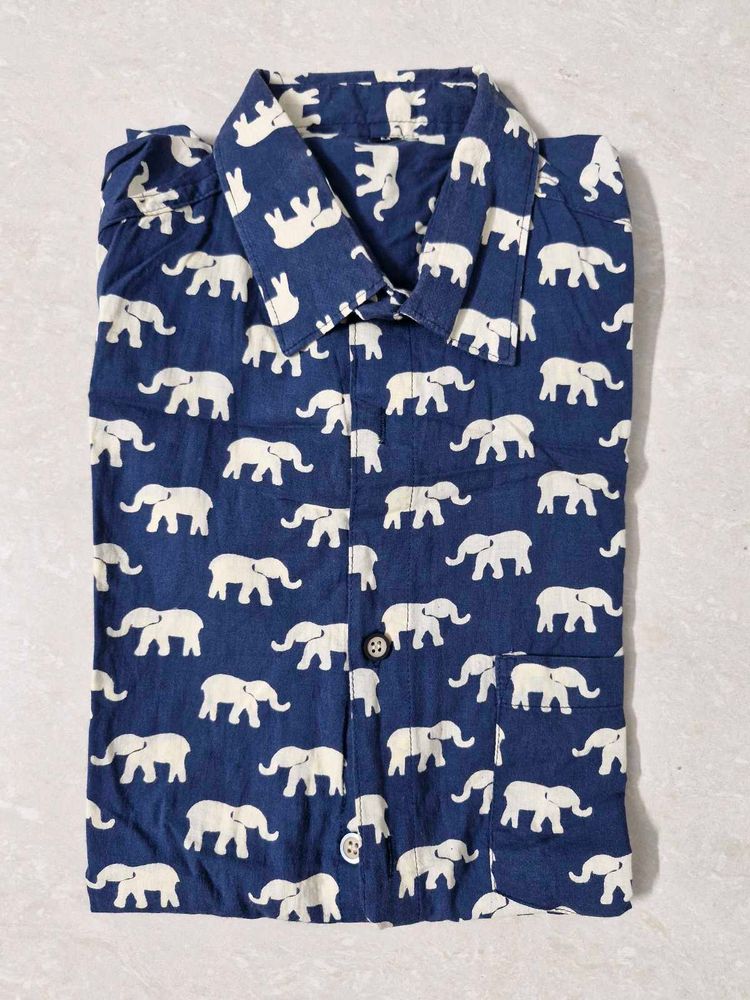 Elephant Print Shirt