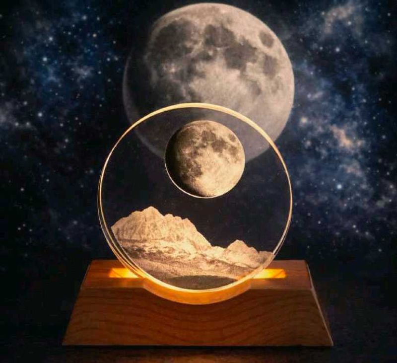 [Aesthetic Tiny Moon Lamp]