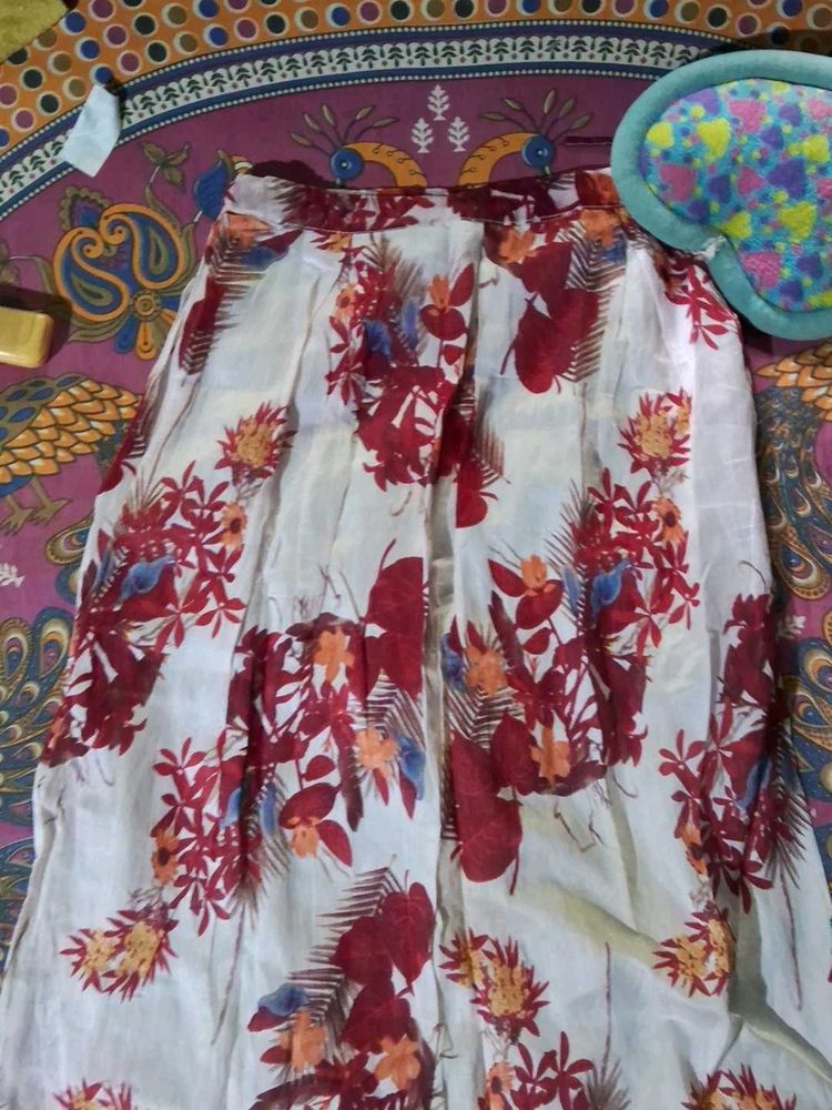 Floral Print Maxi Skirt