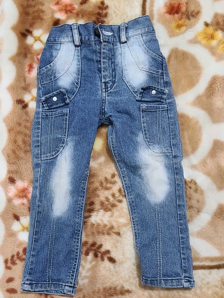 Cute Kids&#39; Denim Cargo Pants