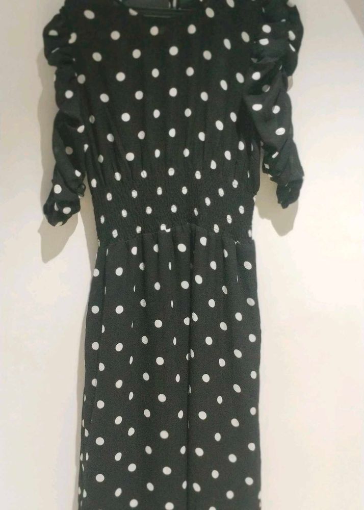 Polka Dot Midi Dress