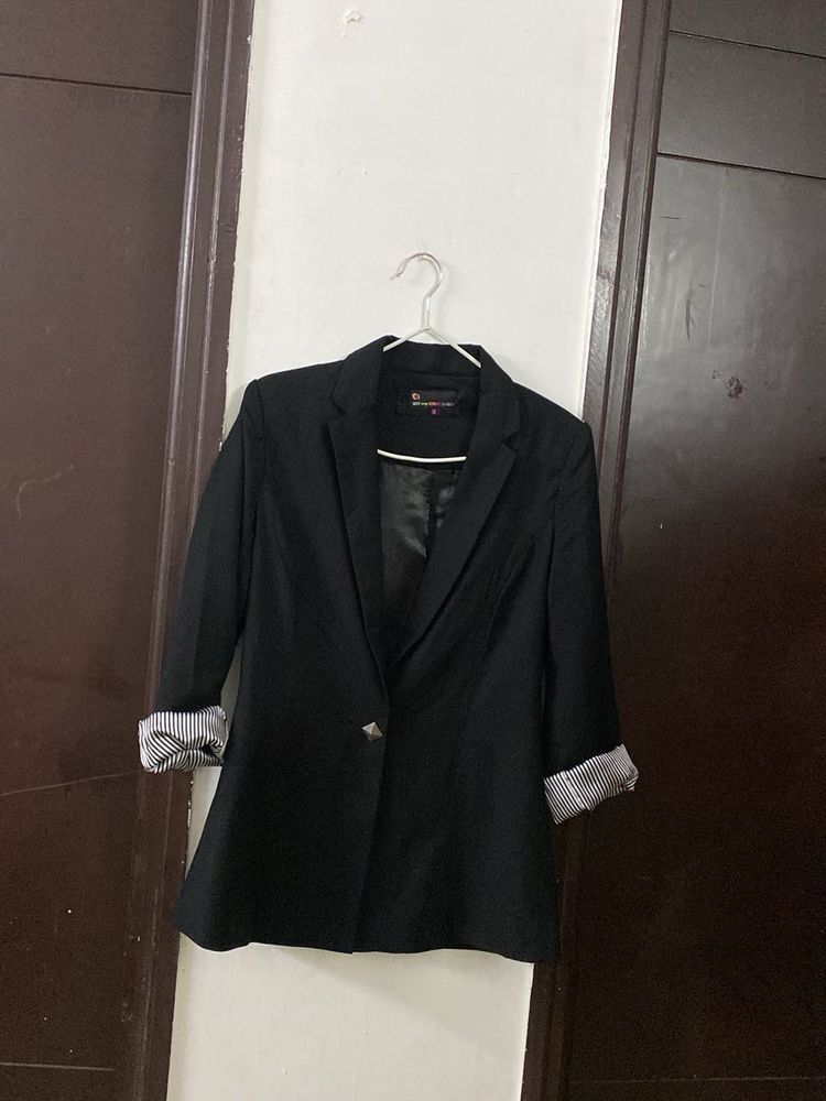 soft fabric Black Blazer size M