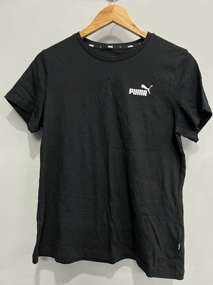 PUMA BLACK CASUAL T SHIRT