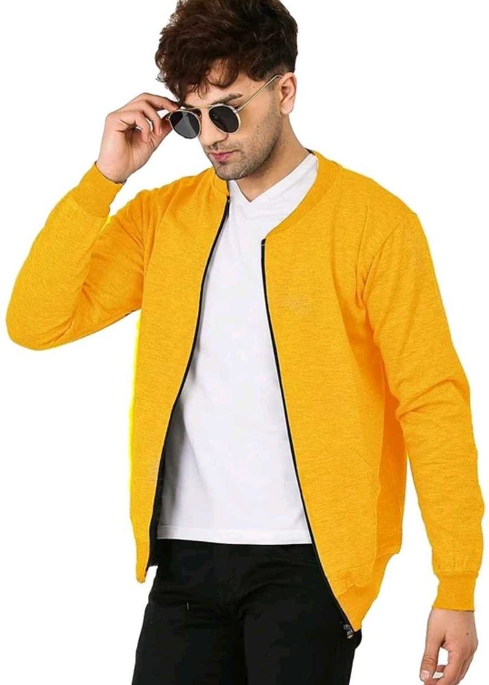 Stylish Yellow Men&#39;s Jacket