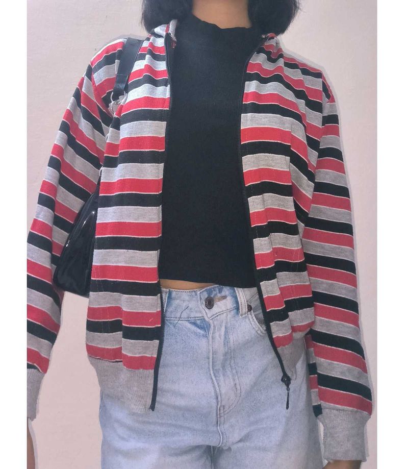 Pinteresty Striped Jacket