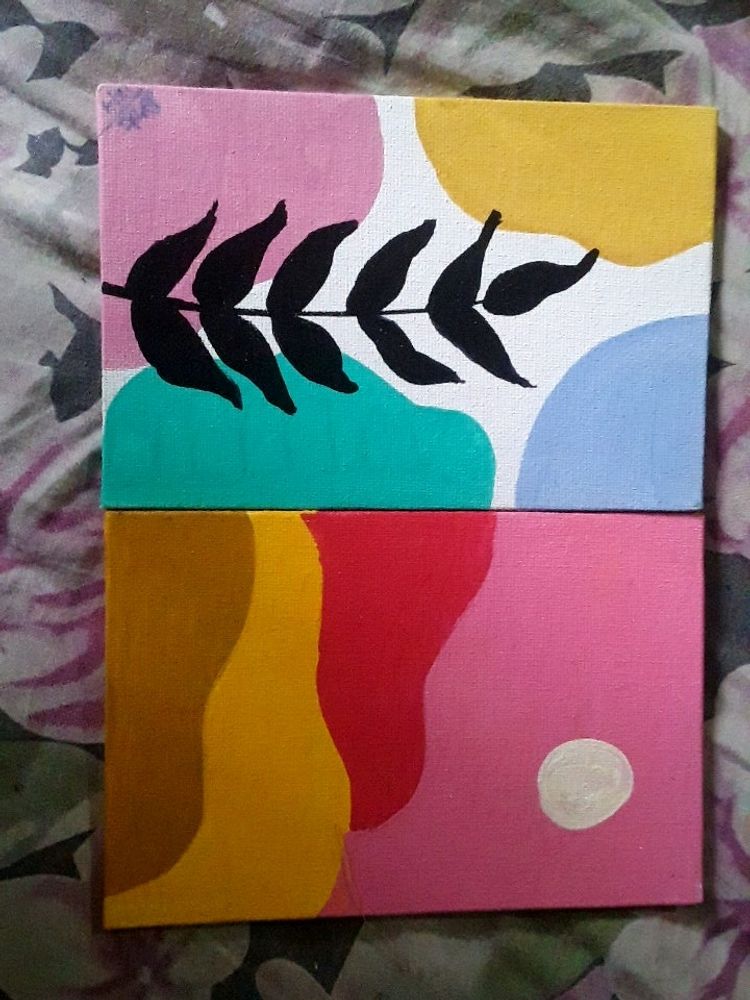 Asthetic canvas painting