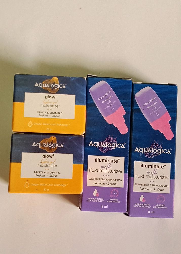 Combo Of 4 Aqualogica Moisturizer