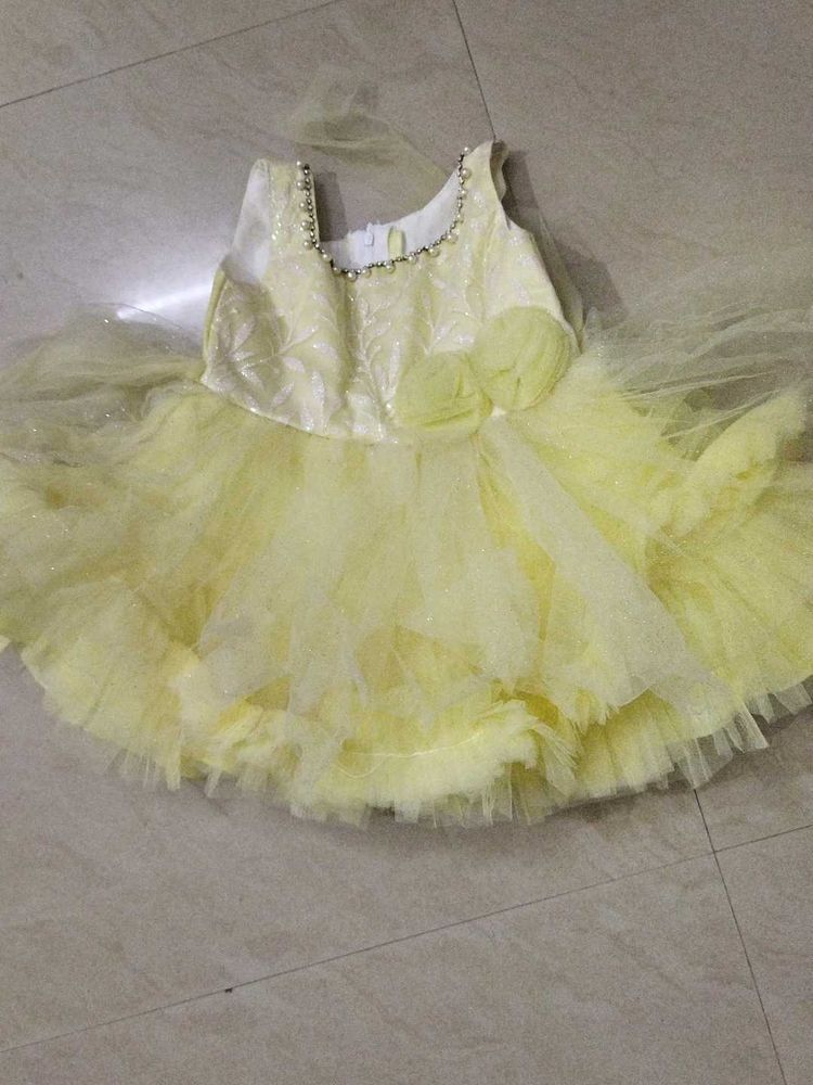 Cute Yellow Party Dress