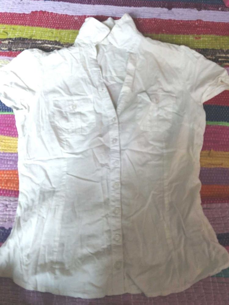 White Short Sleeve Shirt