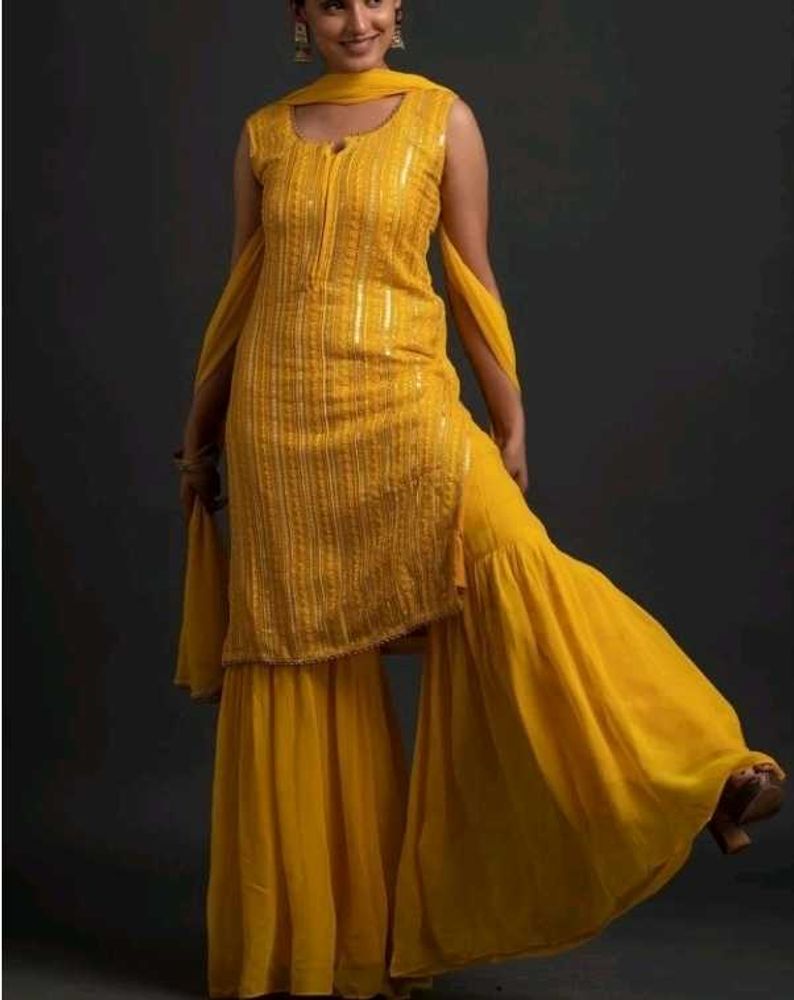 Xomantic Fashion Women Kurta Sharara Set