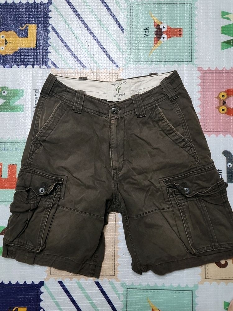 Woodland Cargo Shorts For Men