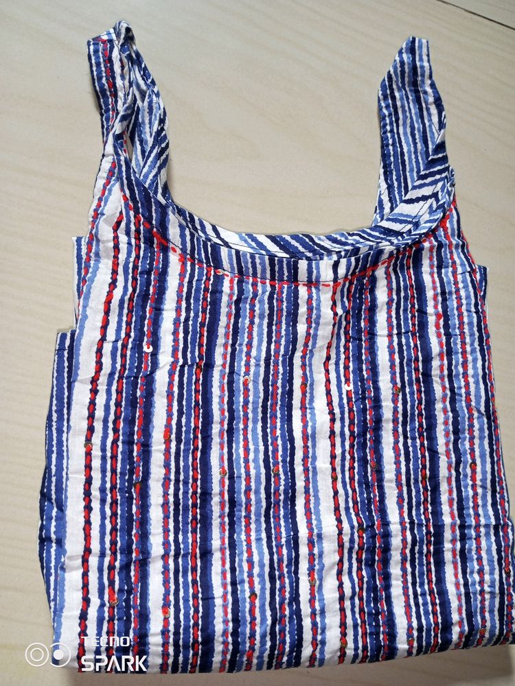 4 Embroidery A_line KneeLength Cotton Kurti (NOT C