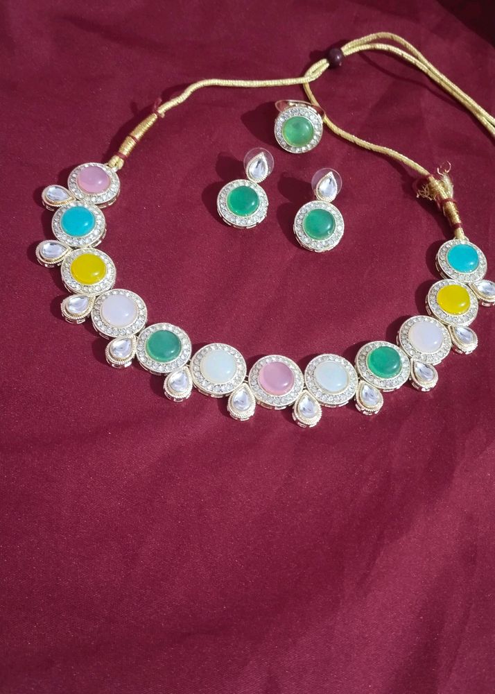 Multicolor Kundan Set